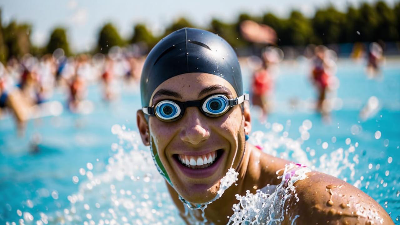 An American woman swam across the English Channel four times without stopping.