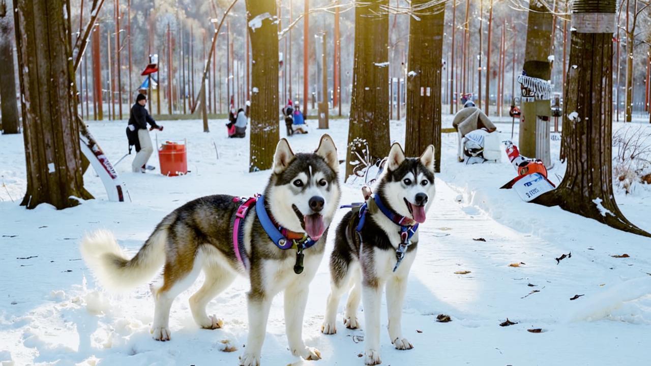 Husky Park in Sokolniki