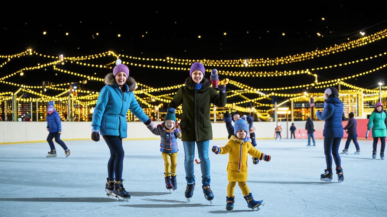 Ice skating