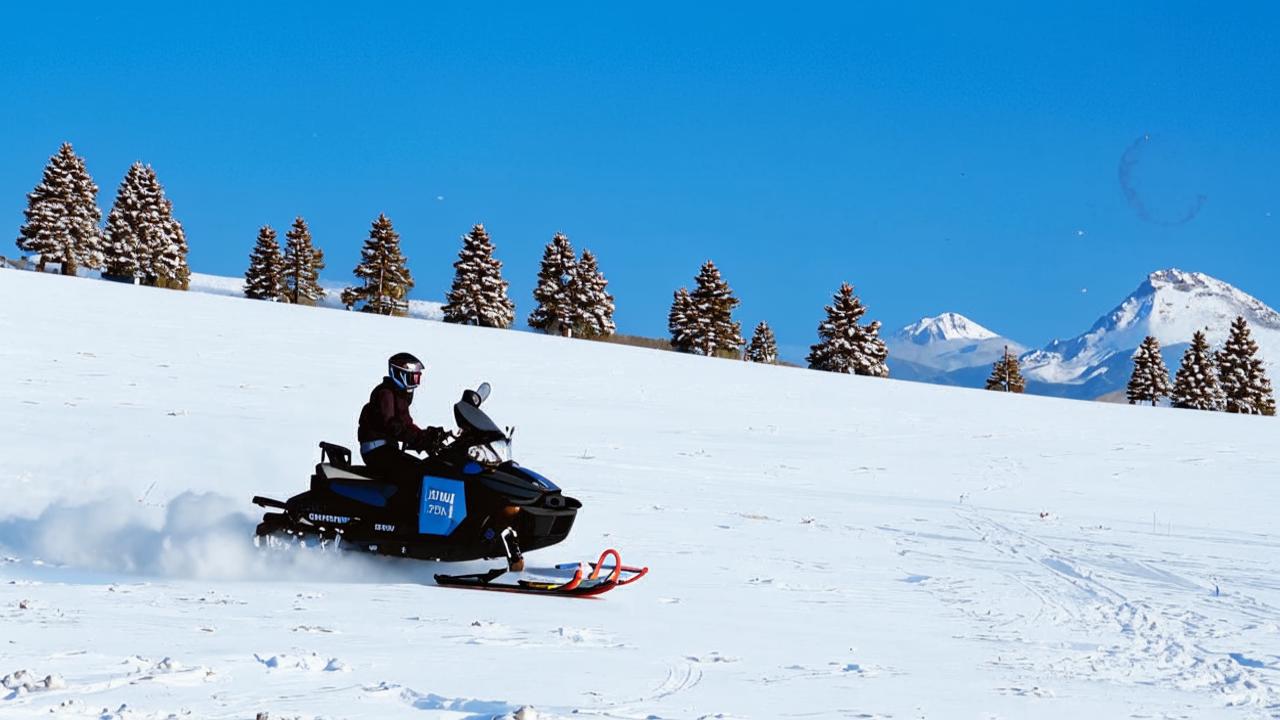 Snowmobiling