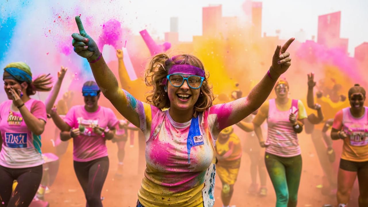 Colorful race in Moscow