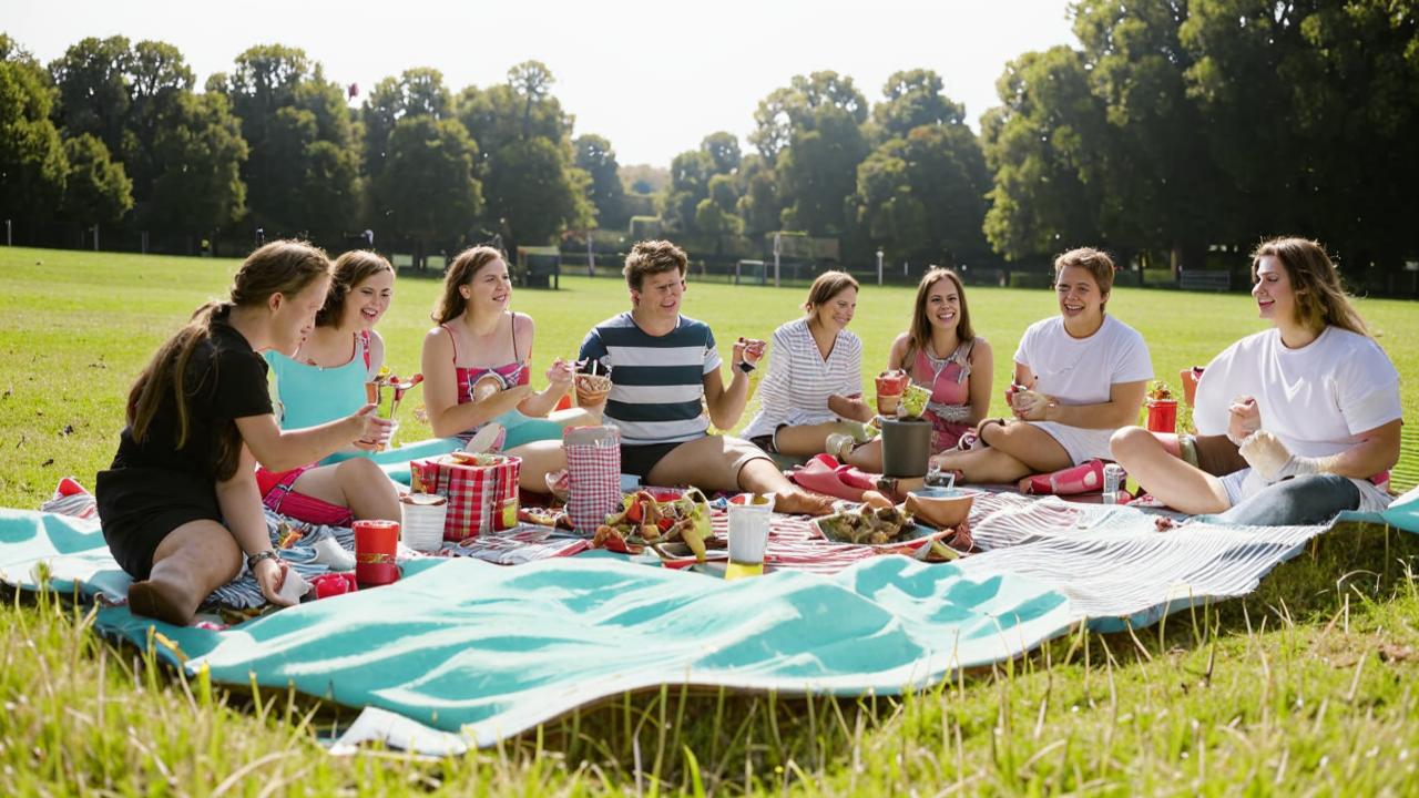 A picnic with friends is the perfect pastime