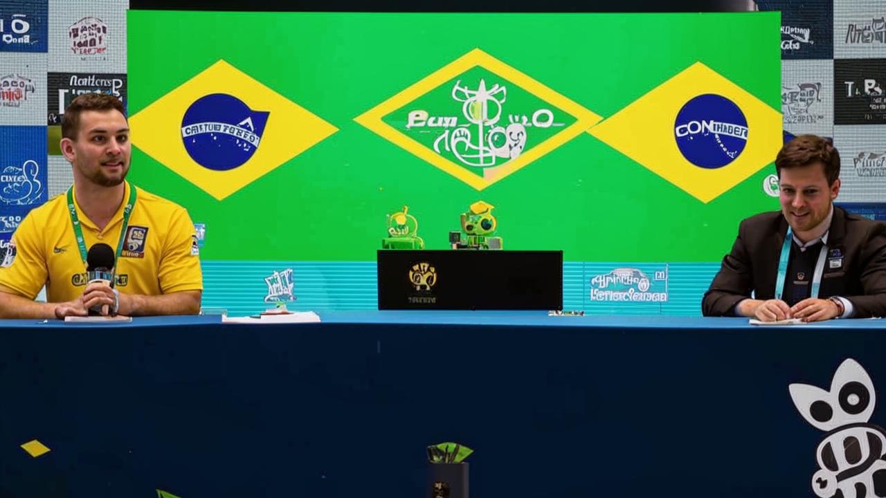 The Brazilian national team press officer threw a cat off the table