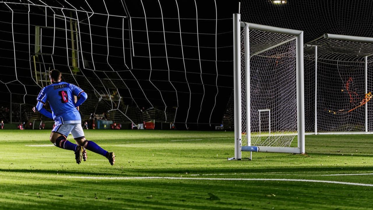 Goalkeeper Sam Bartram in goal