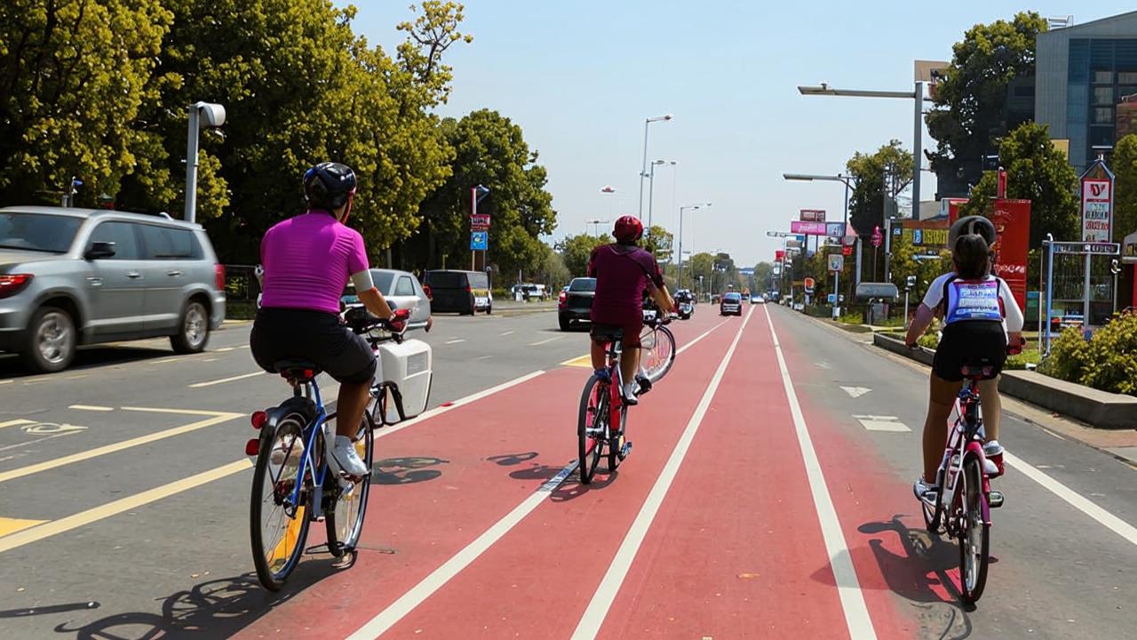 Where should a cyclist ride if there are no bicycle lanes?