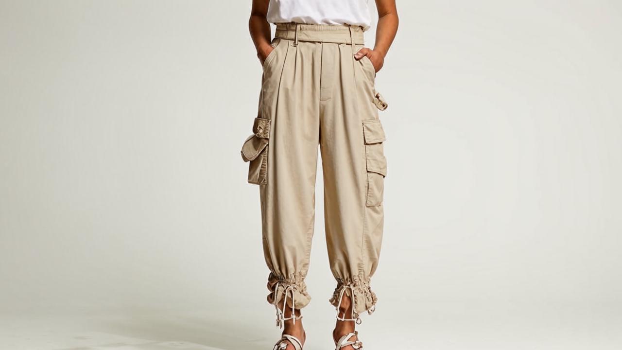 Women's Cotton Cargo Joggers O