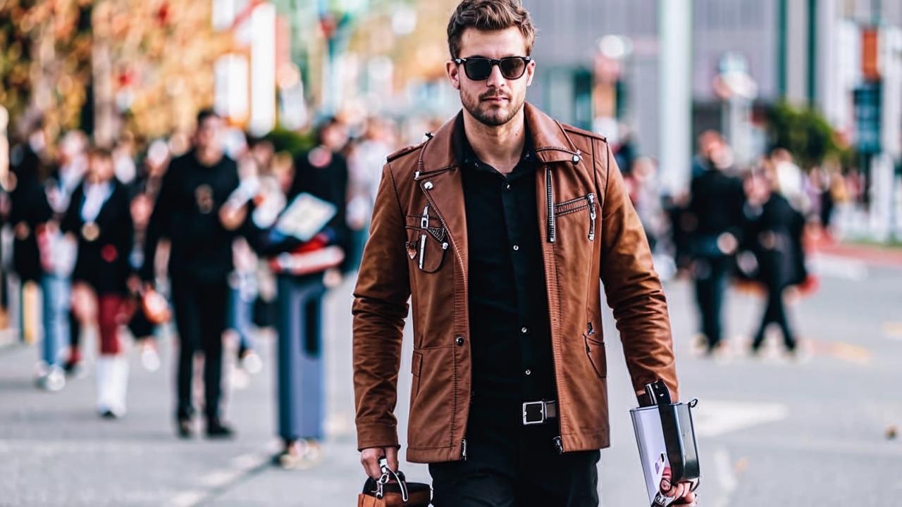 Writer Derek Blasberg and the combination of brown and black