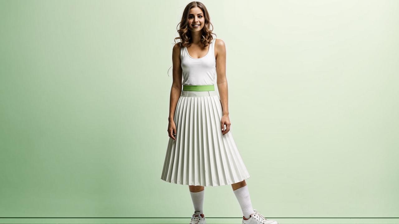 Pleated skirt Lime, 2999 rubles.