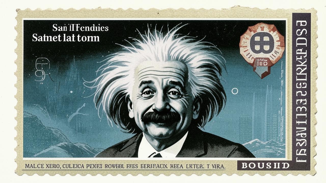 Albert Einstein stamp.