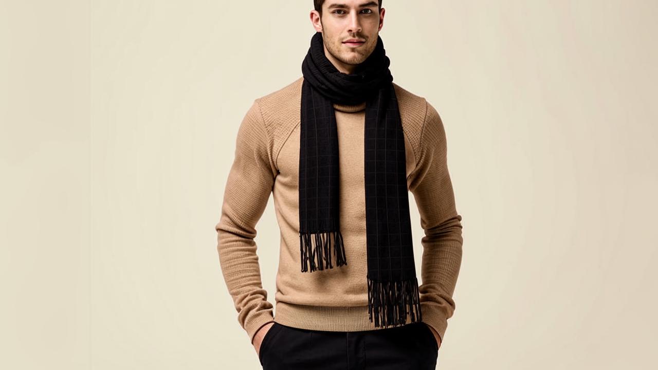 Men's scarf Zarina, 990 rubles.