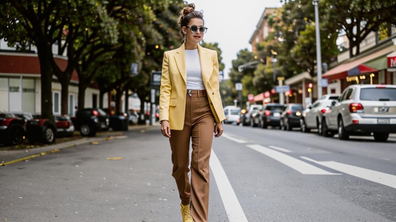 Amy Venturini and a cropped t-shirt down to the waist