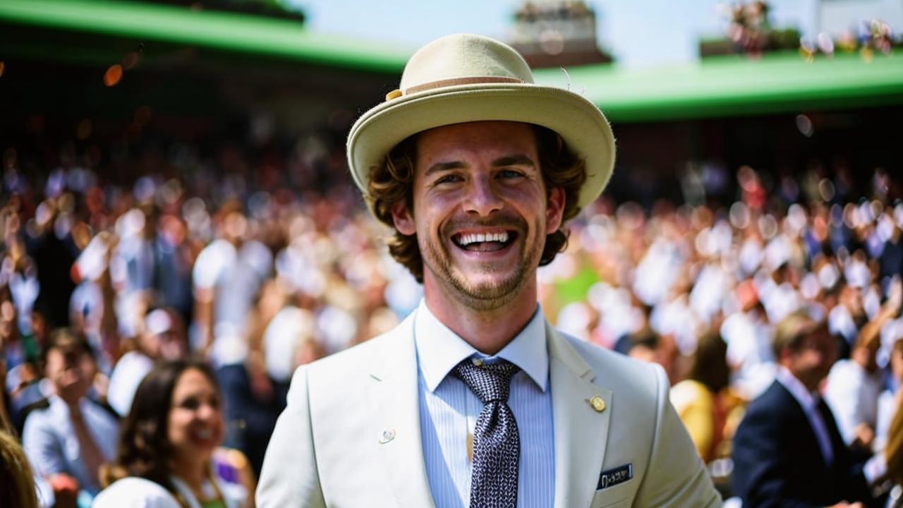 David Beckham shows how to diversify a look with accessories (polka dot tie)