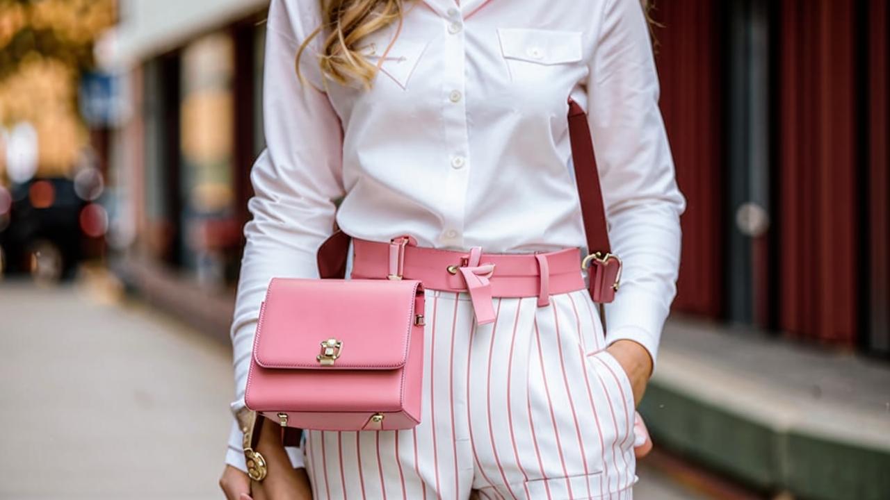 White oversize shirt in business style