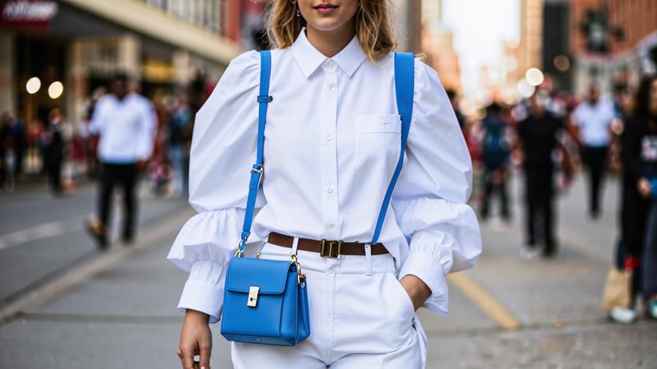 Oversized shirt with frills