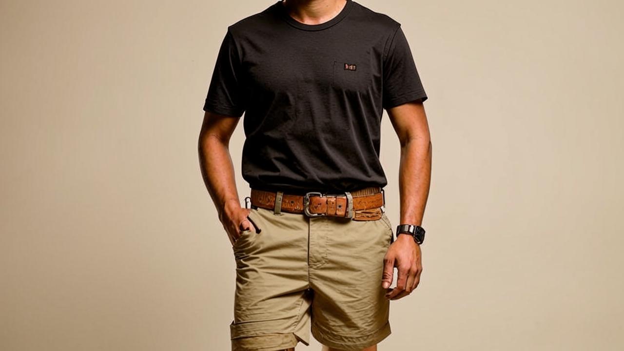 Cotton shorts in safari style, 5490 rubles / COCOS Moscow