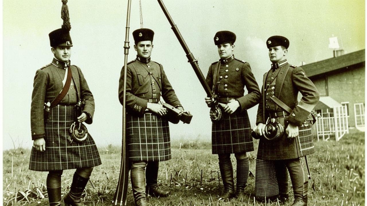 Signalmen, Glasgow Highlanders, 1890s