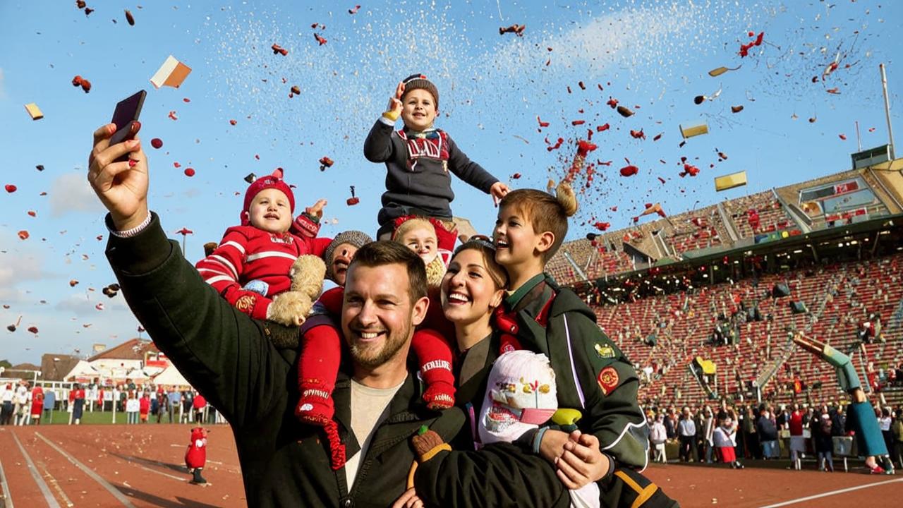 Artyom Dzyuba with his family