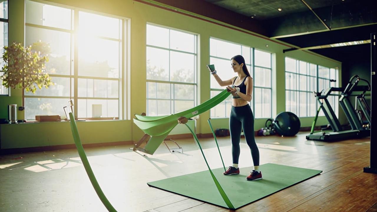 Working out your butt with a resistance band