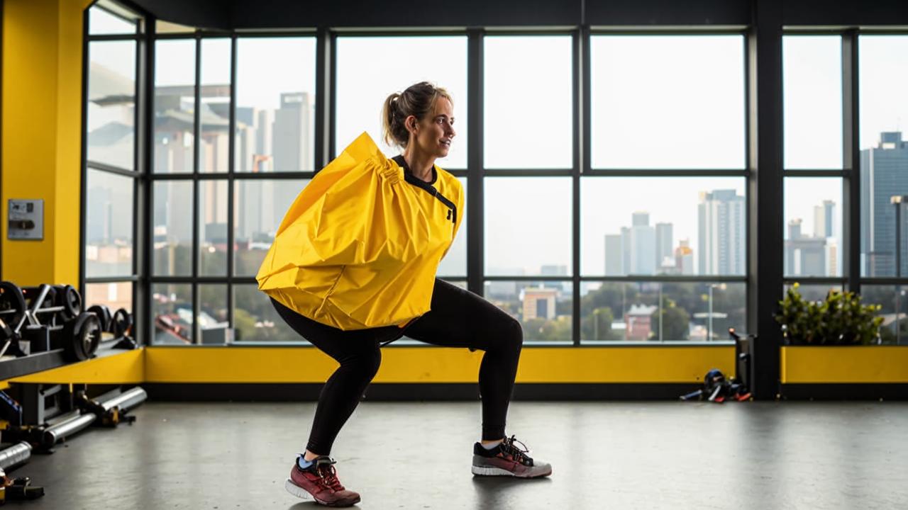 Fat-burning workout with a bag